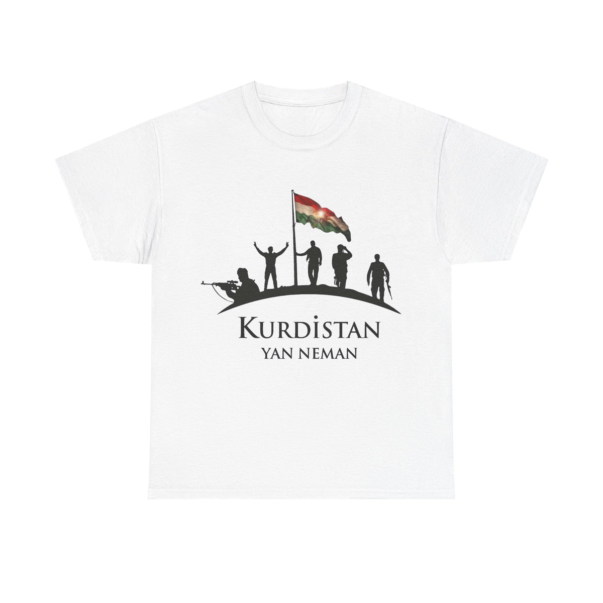 Kurdistan Yan Neman Flagge Azadi - Unisex T-Shirt