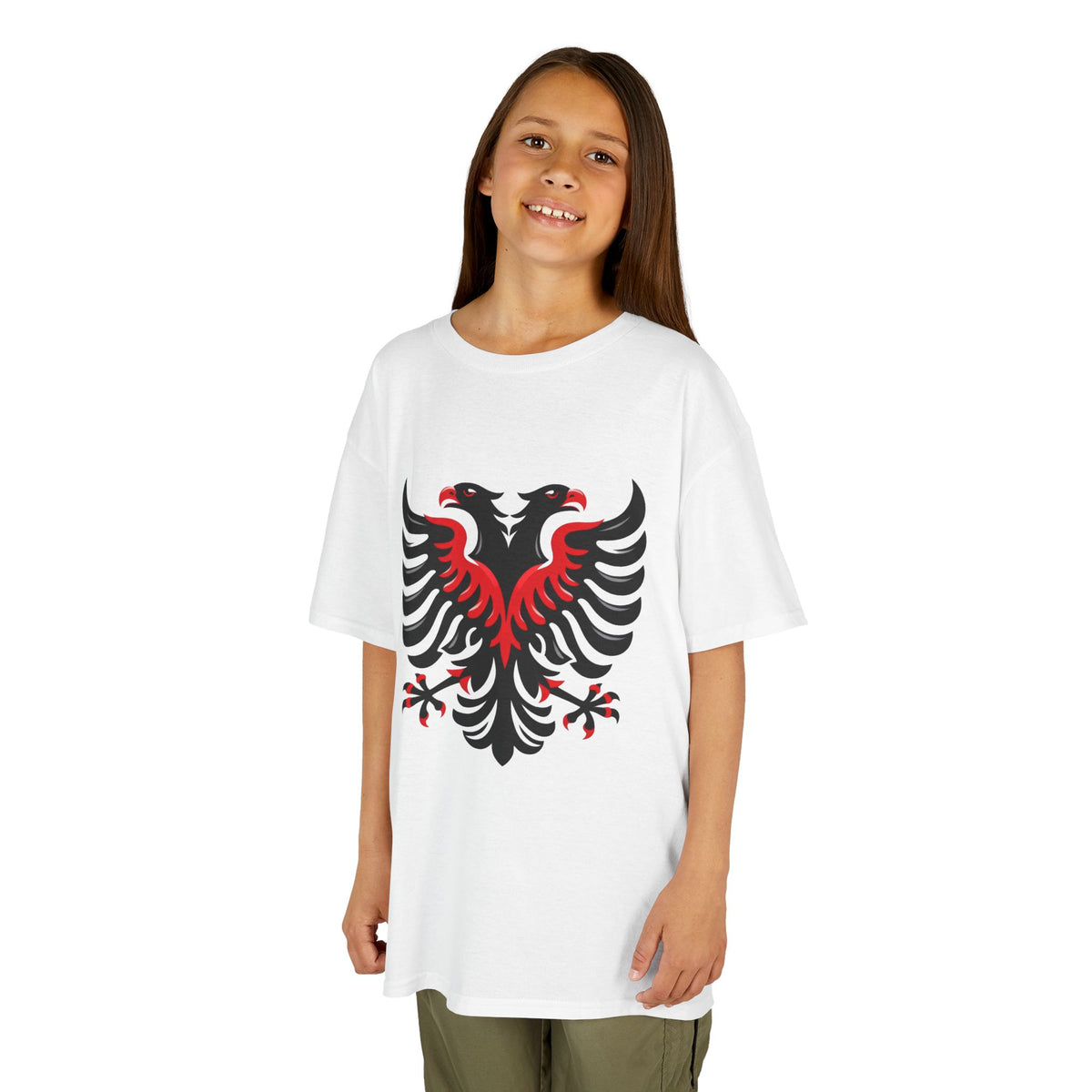 Albania Kosovo Doppeladler Geschenkidee - Unisex Kinder & Jugendliche T-Shirt