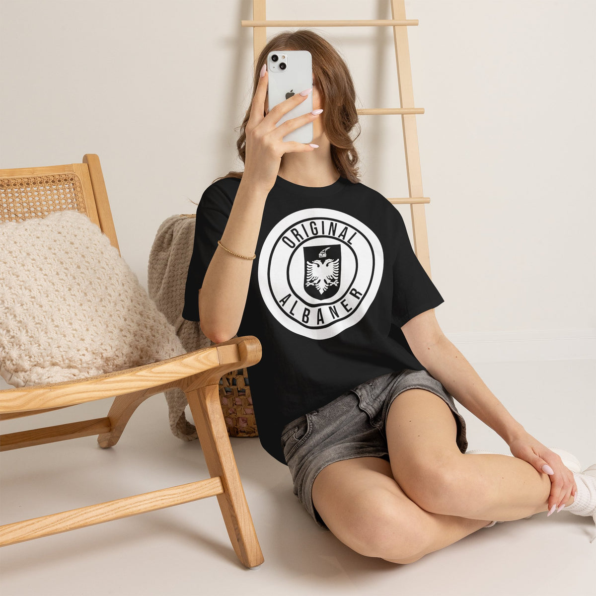 Albania Wappen Shqiptar Flagge Adler Fußball Fan Sport Unisex T Shirt