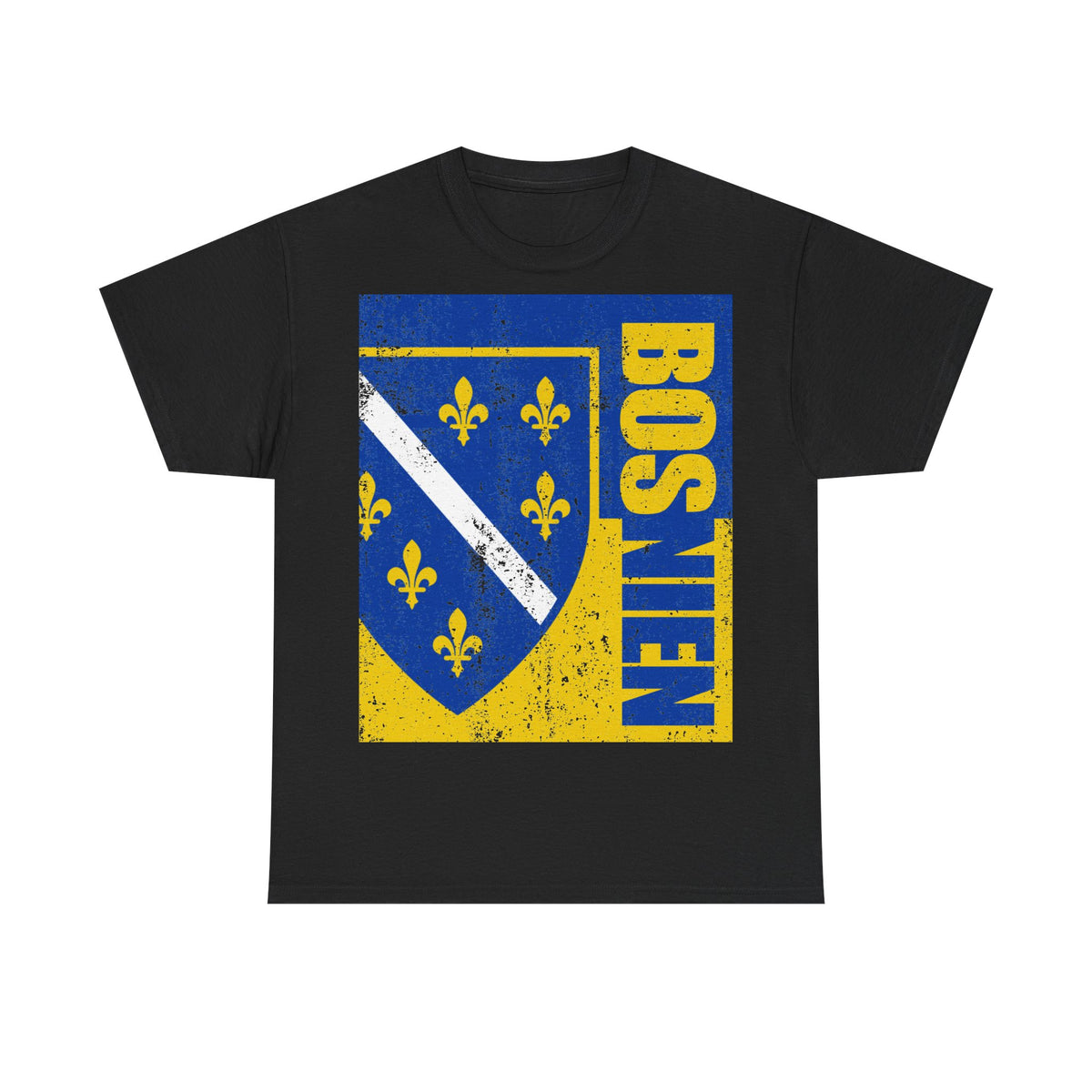 Bosnia Wappen Flagge Stolz Heimat Fußball fan Geschenkidee - Unisex T-Shirt