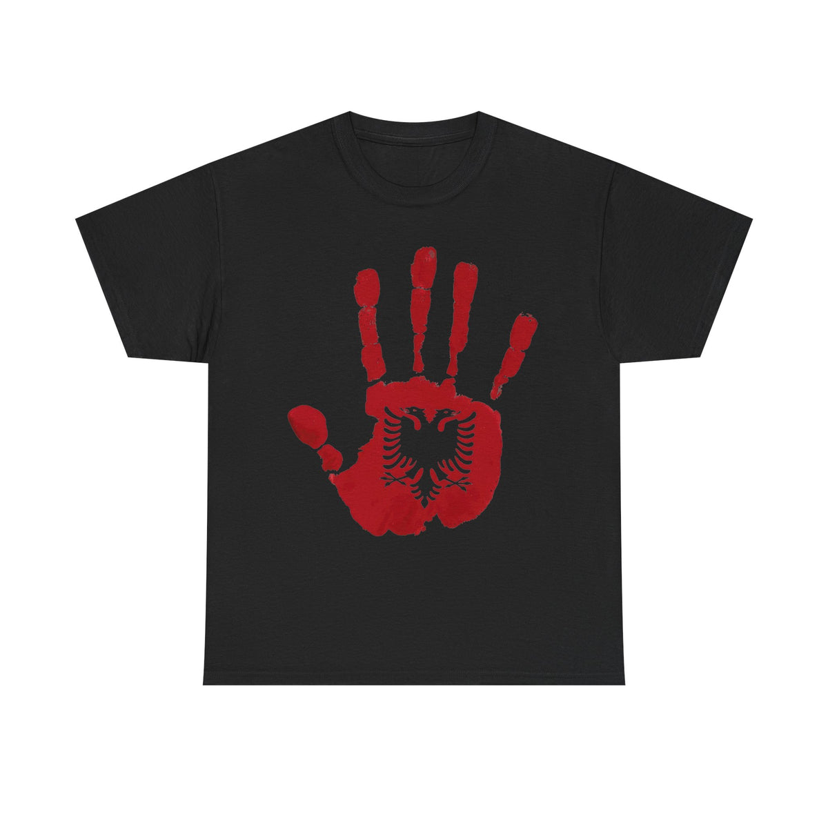 Albania DNA Handabdruck Flagge Adler - Unisex T-Shirt