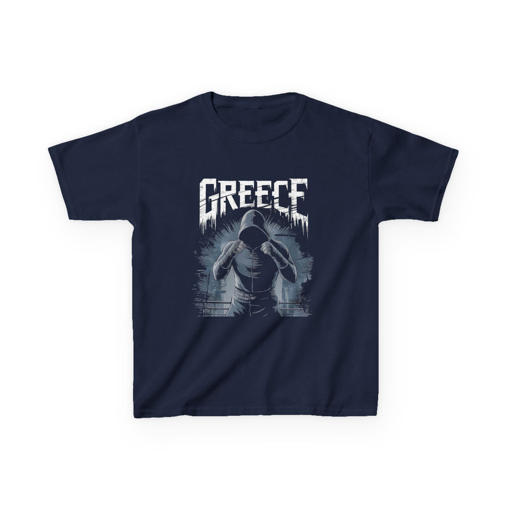 Greece Griechenland Hooligan Flagge Wappen Heimat Fußball Sport Fan Geschenkidee - Für Kinder & Jugendliche Unisex T-Shirt