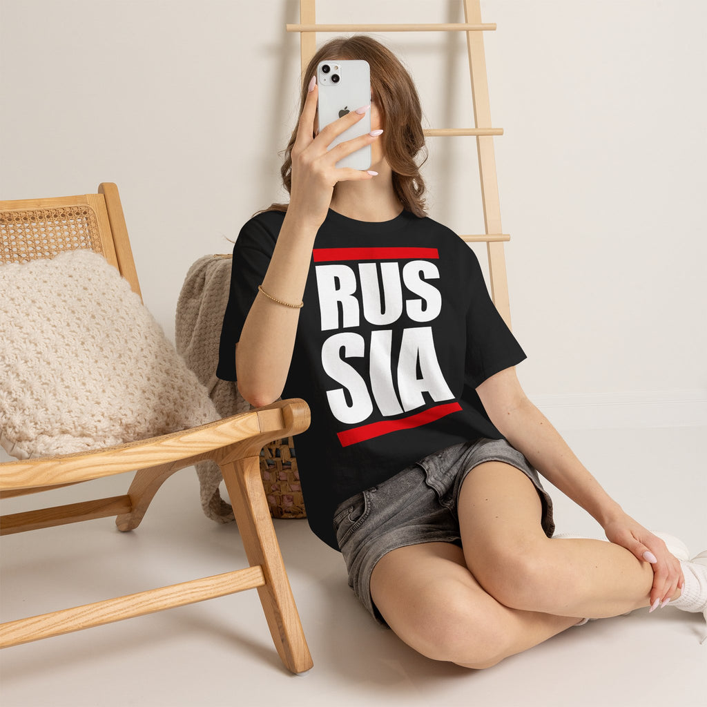 Russia Russland Moscaw Adler Flagge Wappen Geschenk Sport Fan Fashion - Unisex T-Shirt