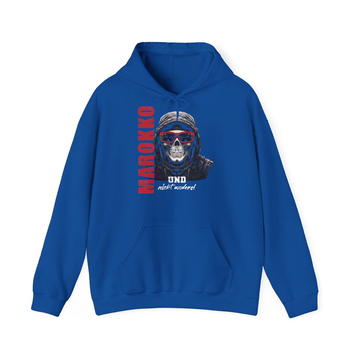 Stemma del Marocco Bandiera del Marocco Orgoglio Tifoso di calcio Sport Idea regalo - Felpa con cappuccio unisex