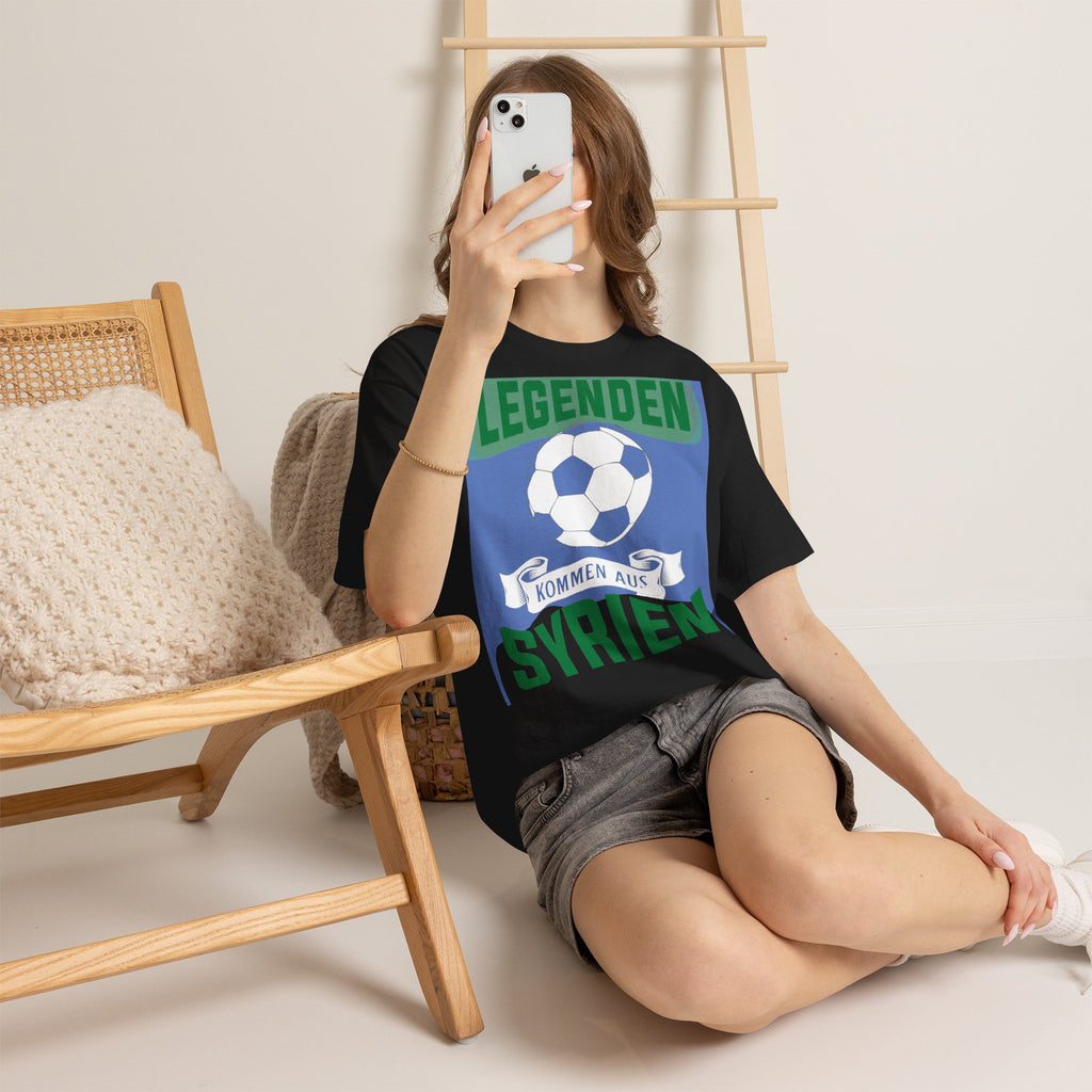Syria Syrien Wappen Flagge Heimat Sport Fan Geschenkidee - Unisex T-Shirt