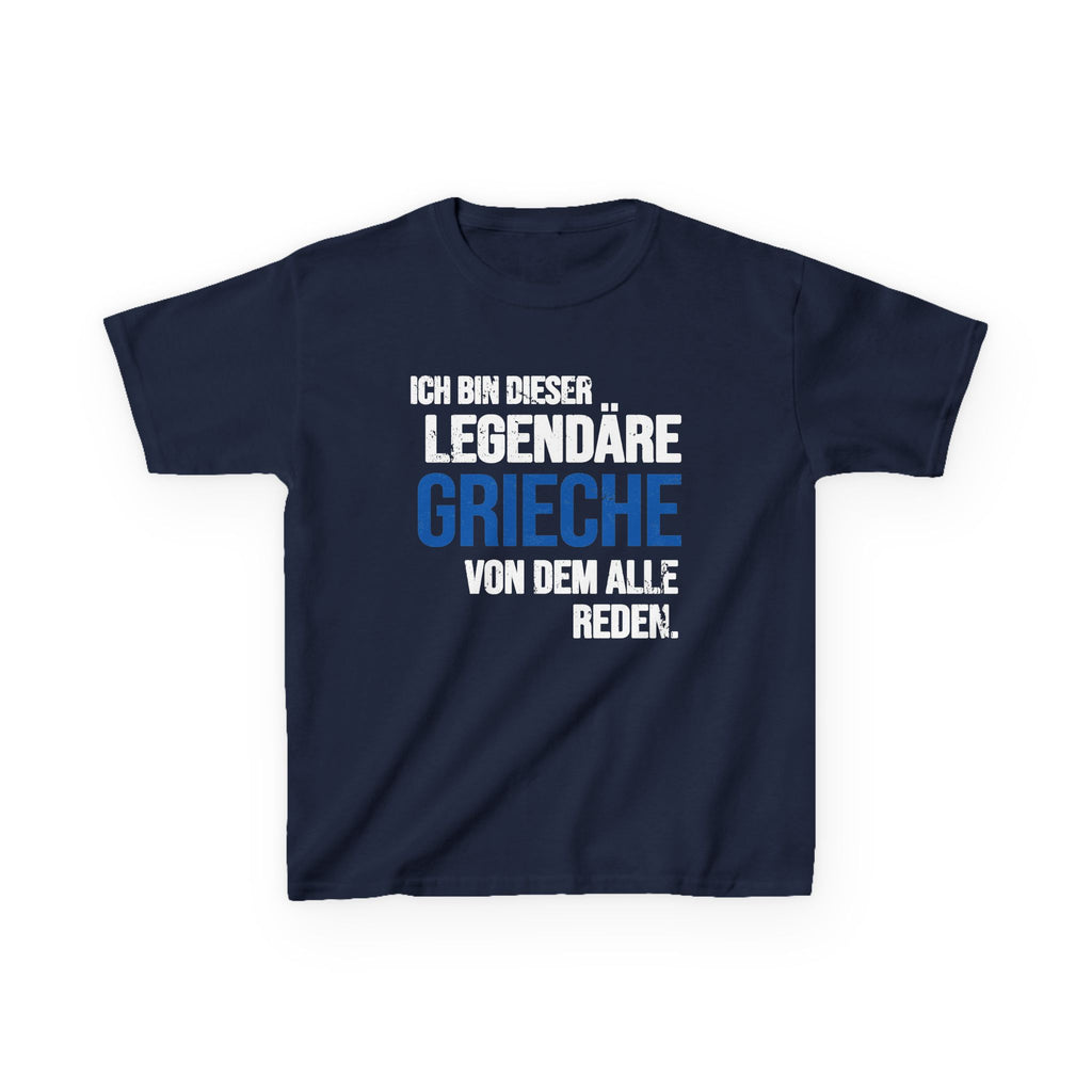 Greece Griechenland Flagge Wappen Heimat Fußball Sport Fan Geschenkidee - Für Kinder & Jugendliche Unisex T-Shirt