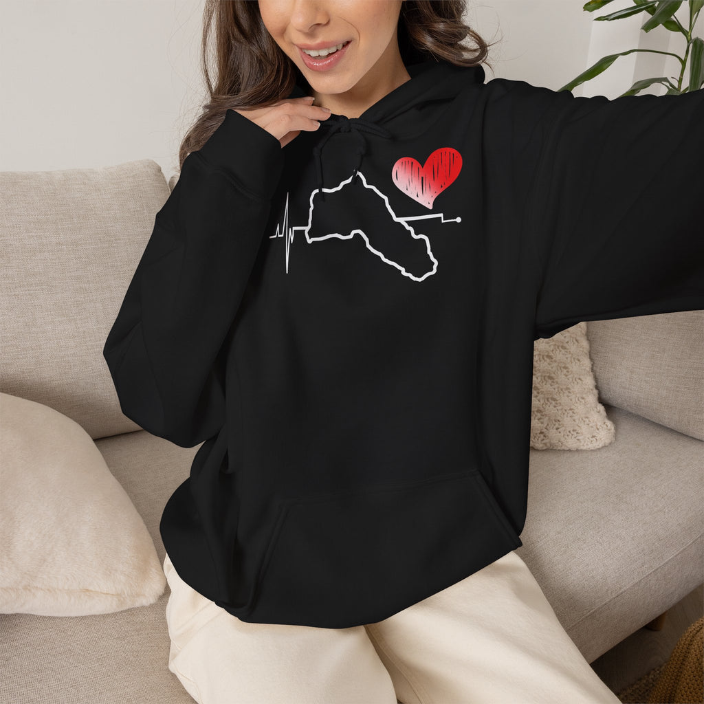 Kurdistan patria orgoglio stemma bandiera sport calcio regalo per tifosi - felpa con cappuccio unisex