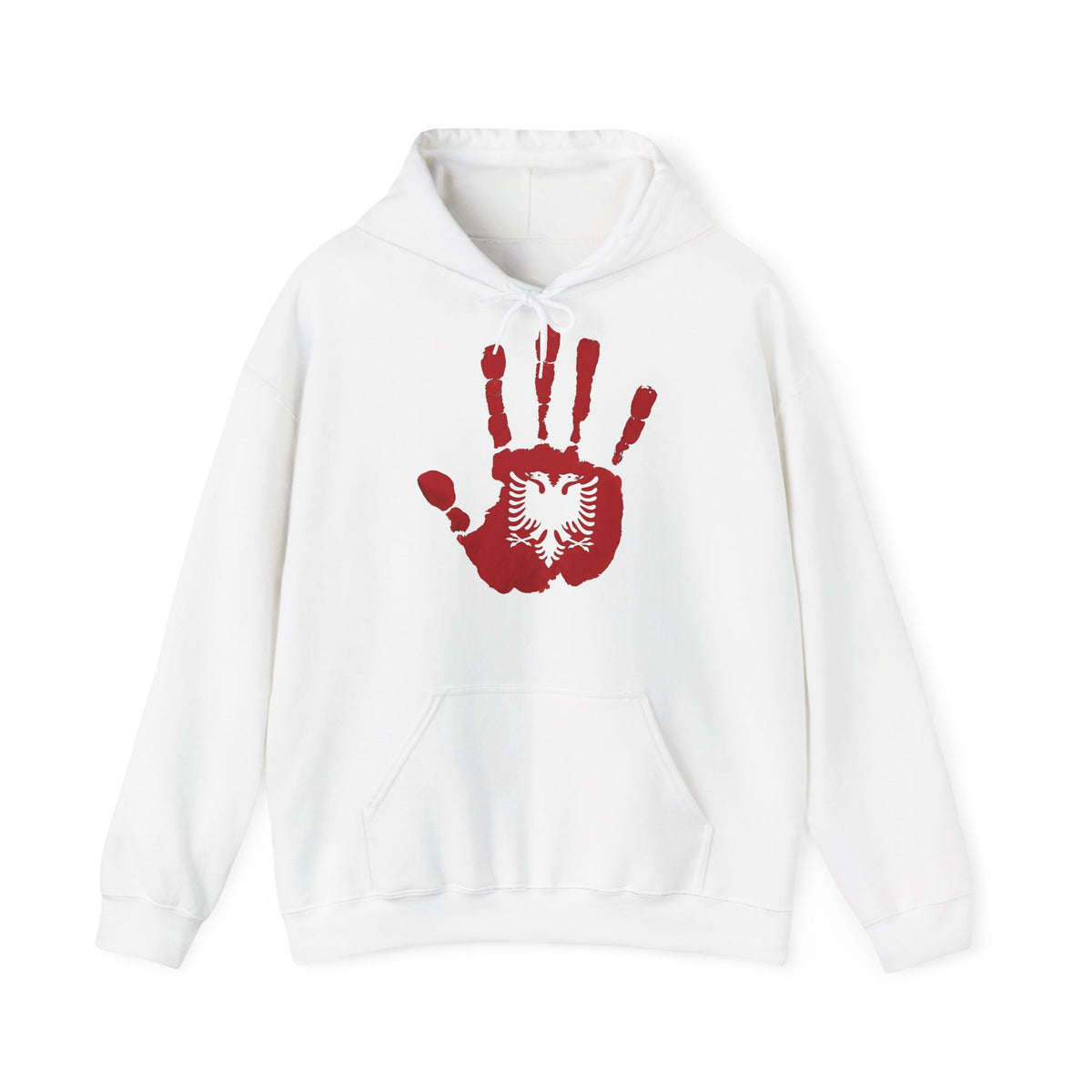 Albania DNA Handabdruck Flagge Adler - Unisex Hoodie