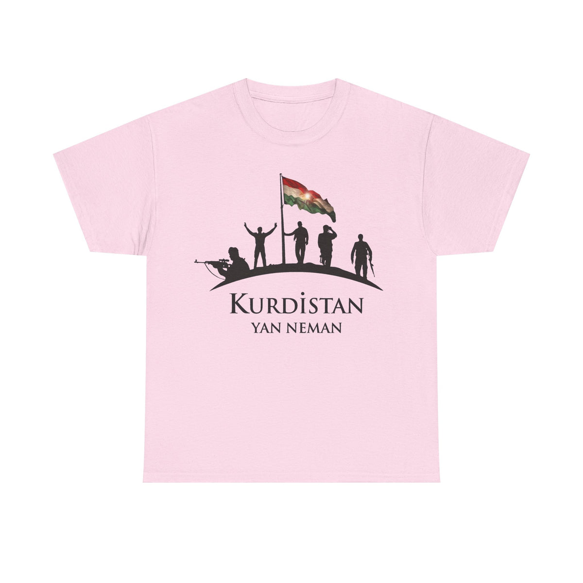 Kurdistan Yan Neman Flagge - Unisex T-Shirt