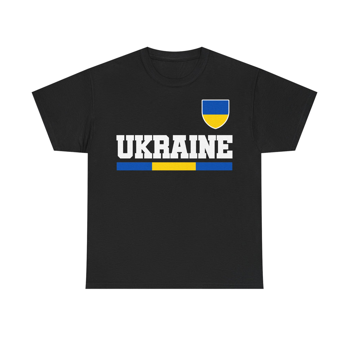 Bandera de Ucrania escudo idea de regalo afición al deporte moda vintage - Camiseta unisex