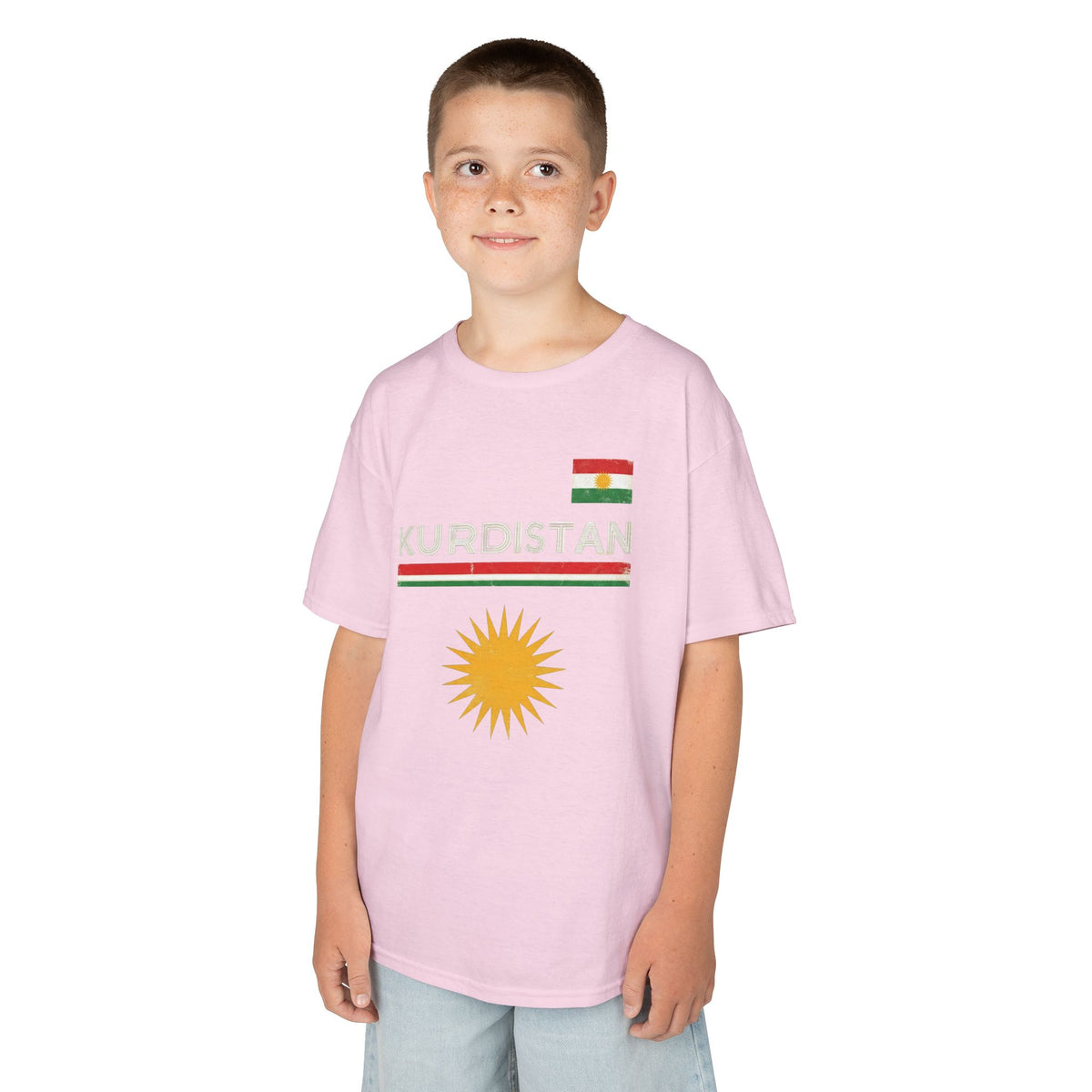 Kurdistan Street Urban Azadi Sonne Wappen - Unisex Kinder & Jugendliche T-Shirt