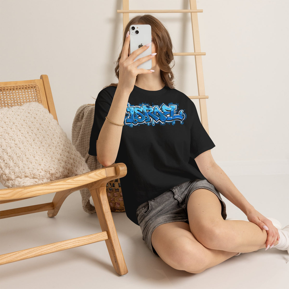 Israel Wappen Flagge Fan Geschenkidee Fashion - Unisex T-Shirt