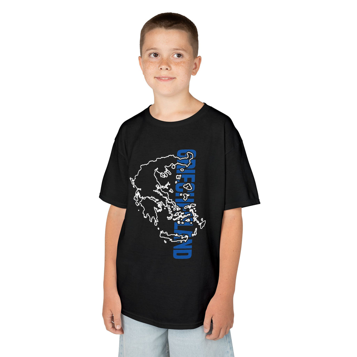Greece Griechenland Flagge Wappen Heimat Fußball Sport Fan Geschenkidee - Für Kinder & Jugendliche Unisex T-Shirt