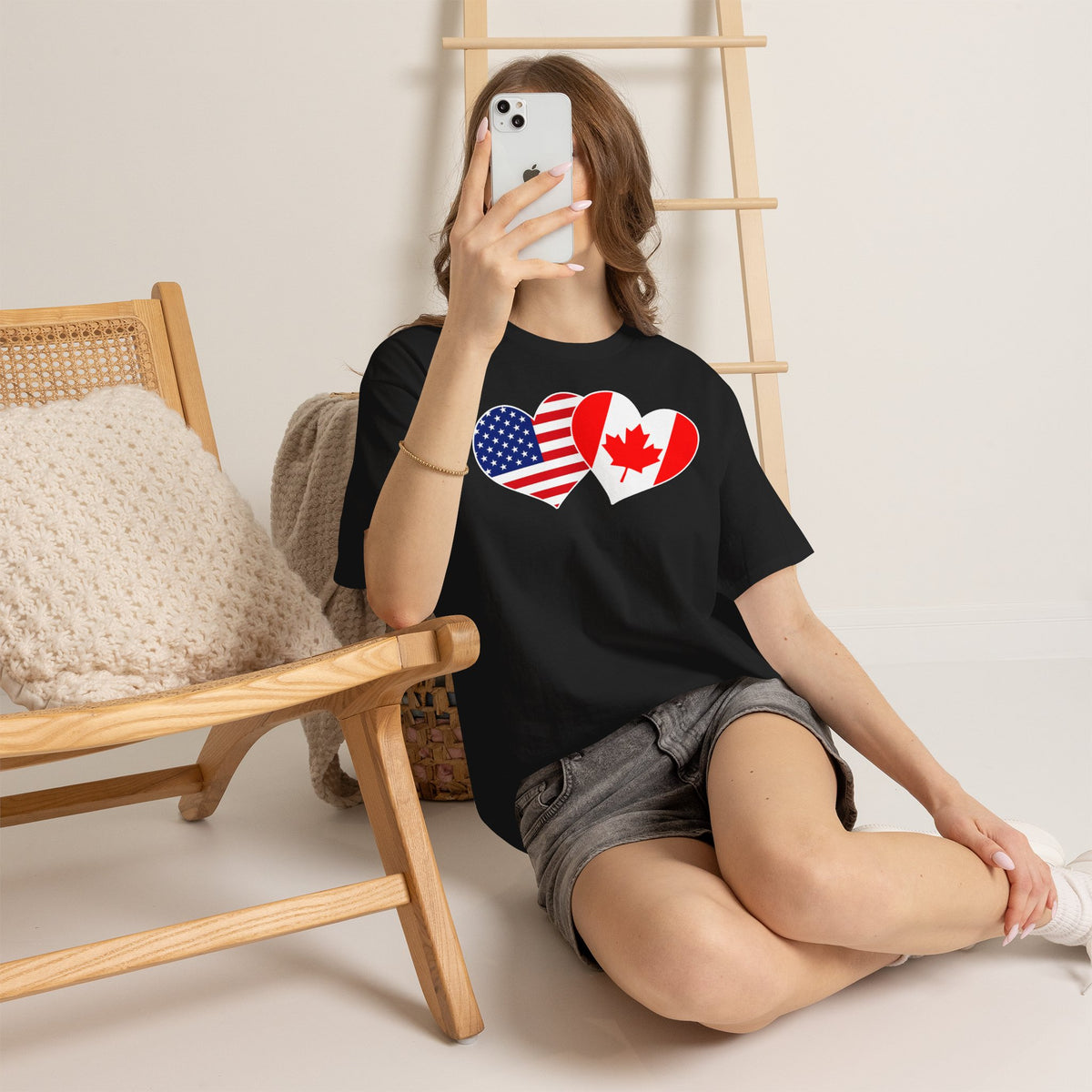 Canada Kanada Wappen Flagge Fan Sport Fußball Geschenkidee - Unisey T-Shirt