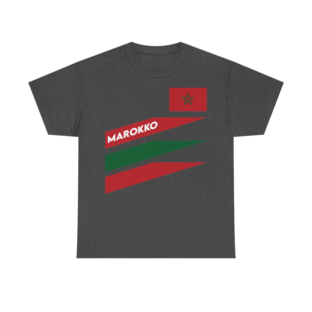 Marokko Wappen Morocco Flagge Stolz Fußball Fan Sport FGeschenkidee - Unisex T-Shirt