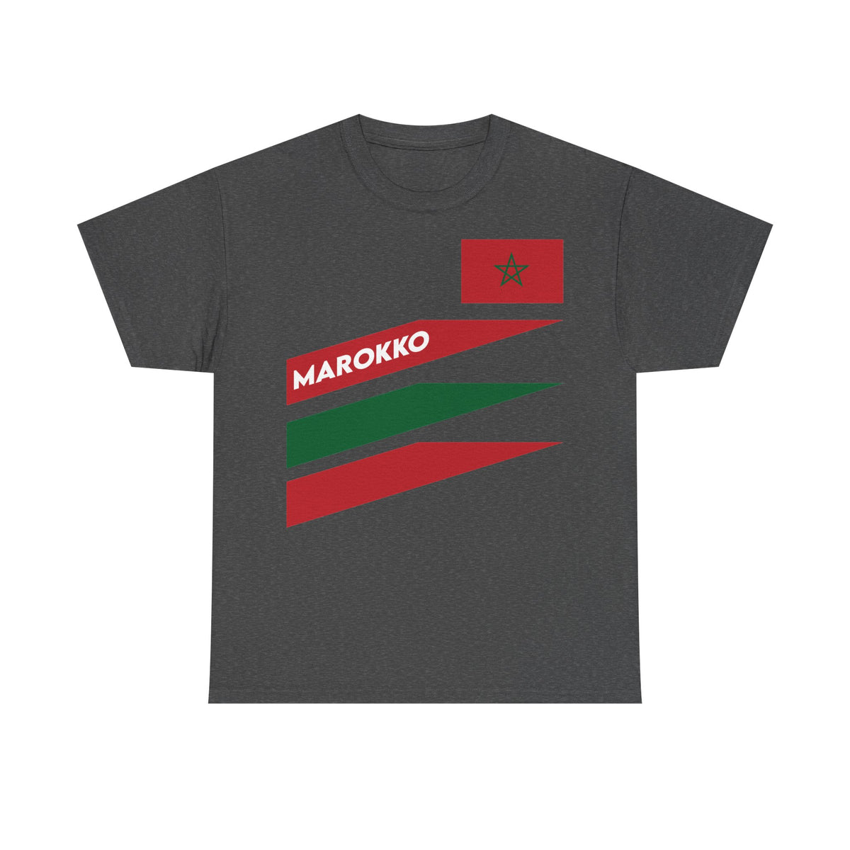 Marokko Wappen Morocco Flagge Stolz Fußball Fan Sport FGeschenkidee - Unisex T-Shirt