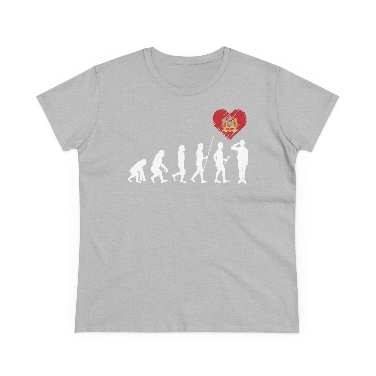 Escudo de Marruecos, bandera de Marruecos, orgullo, aficionada al fútbol y al deporte, idea de regalo - Camiseta para mujer