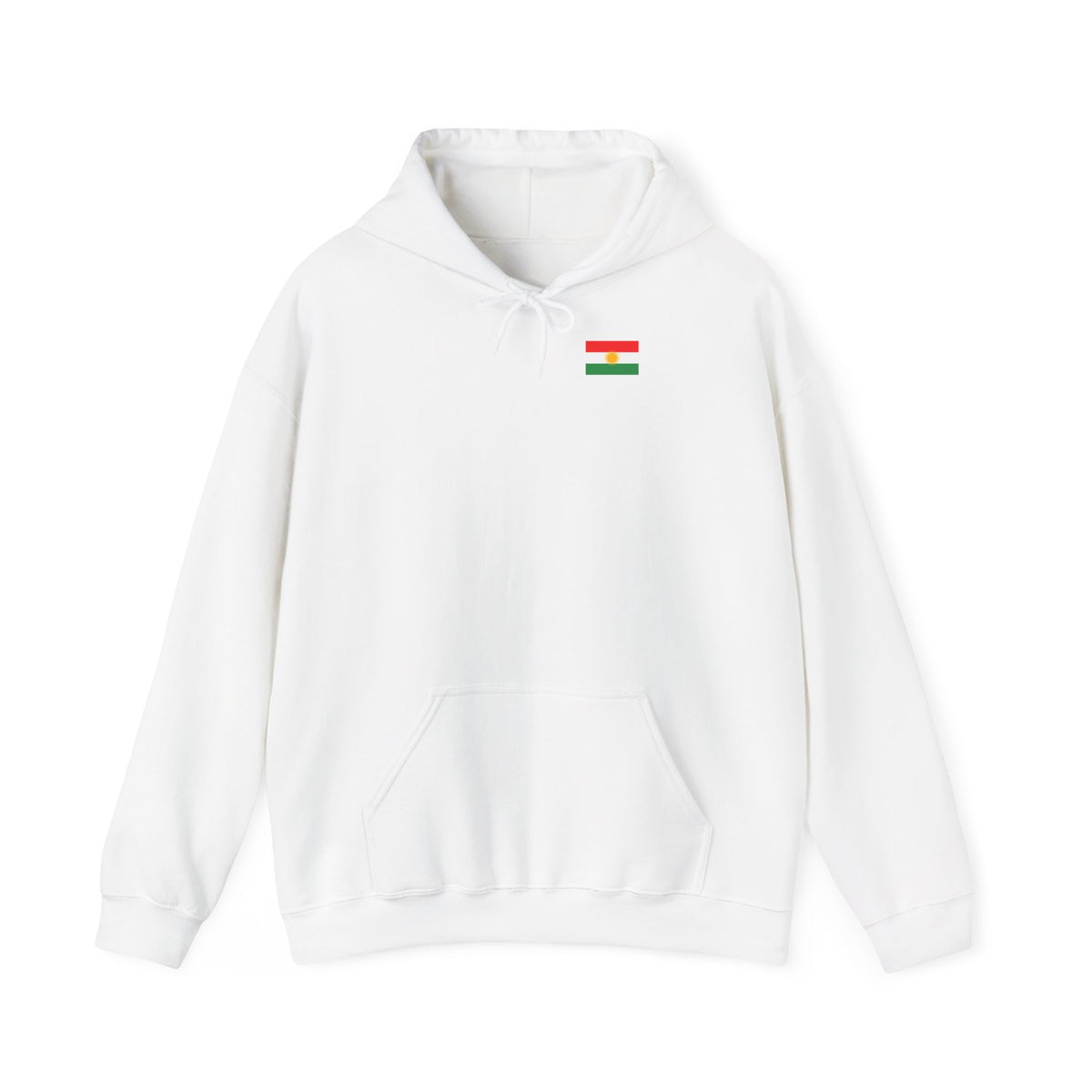 Kurdistan patria orgoglio stemma bandiera sport calcio regalo per tifosi - felpa con cappuccio unisex