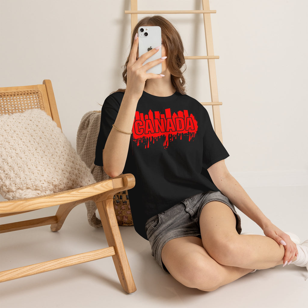 Canada Kanada Wappen Flagge Fan Sport Fußball Geschenkidee - Unisey T-Shirt