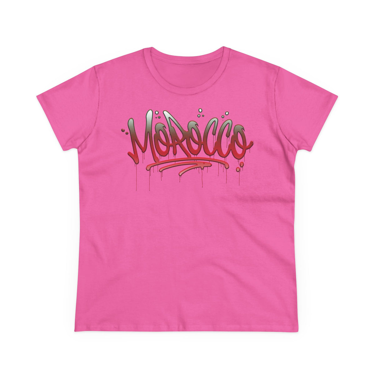 Escudo de Marruecos, bandera de Marruecos, orgullo, aficionada al fútbol y al deporte, idea de regalo - Camiseta para mujer