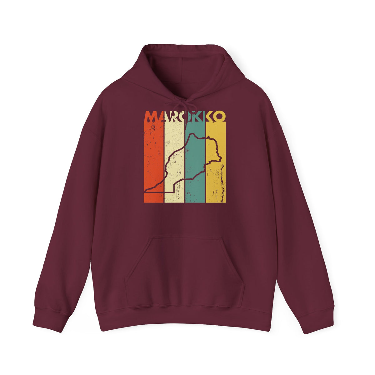 Marokko Wappen Morocco Flagge Stolz Fußball Fan Sport Geschenkidee - Unisex Hoodie