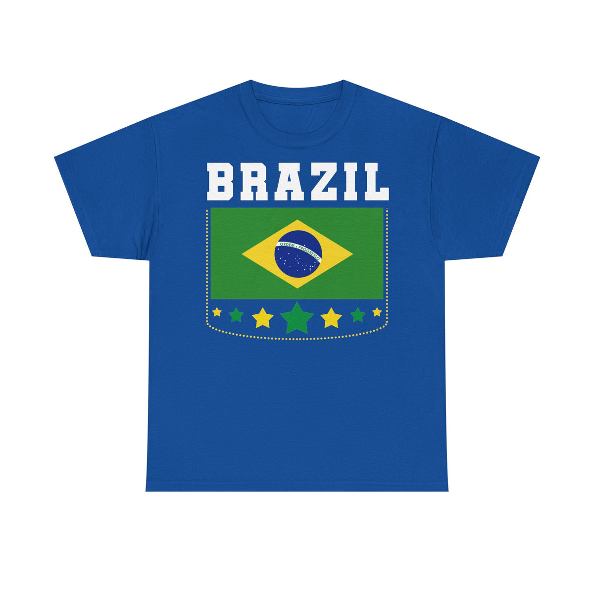 Brazil Brasilien Wappen Flagge Sport Fan Fußball Geschenkidee - Unisex T-Shirt