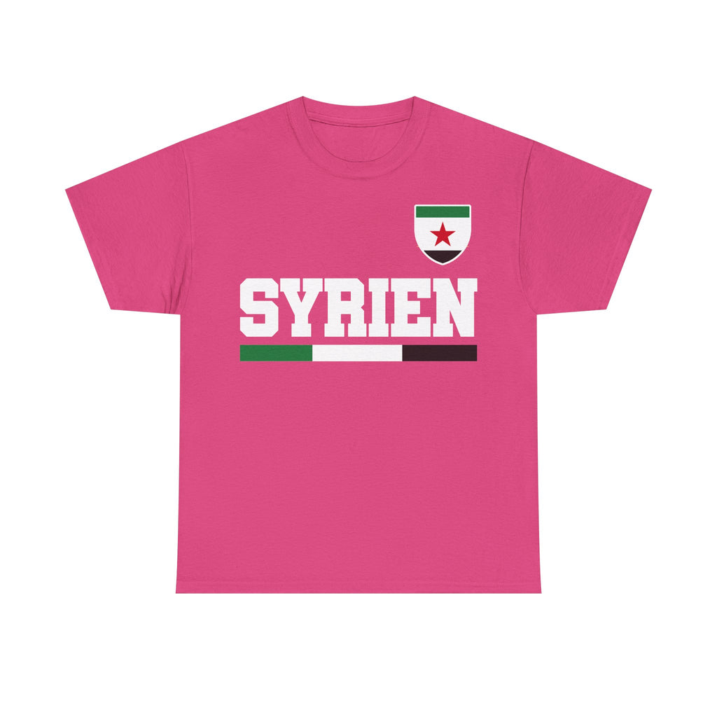 Syria Syrien Wappen Flagge Heimat Sport Fan Geschenkidee - Unisex T-Shirt