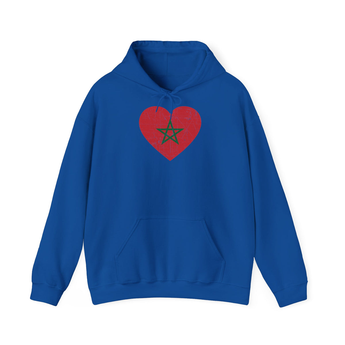 Stemma del Marocco Bandiera del Marocco Orgoglio Tifoso di calcio Sport Idea regalo - Felpa con cappuccio unisex
