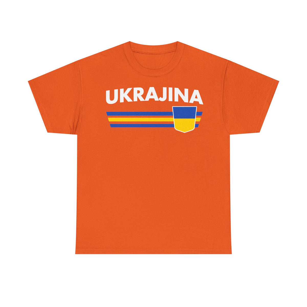 Bandiera e stemma dell'Ucraina Idea regalo Sport Tifoso Moda Vintage - T-shirt unisex