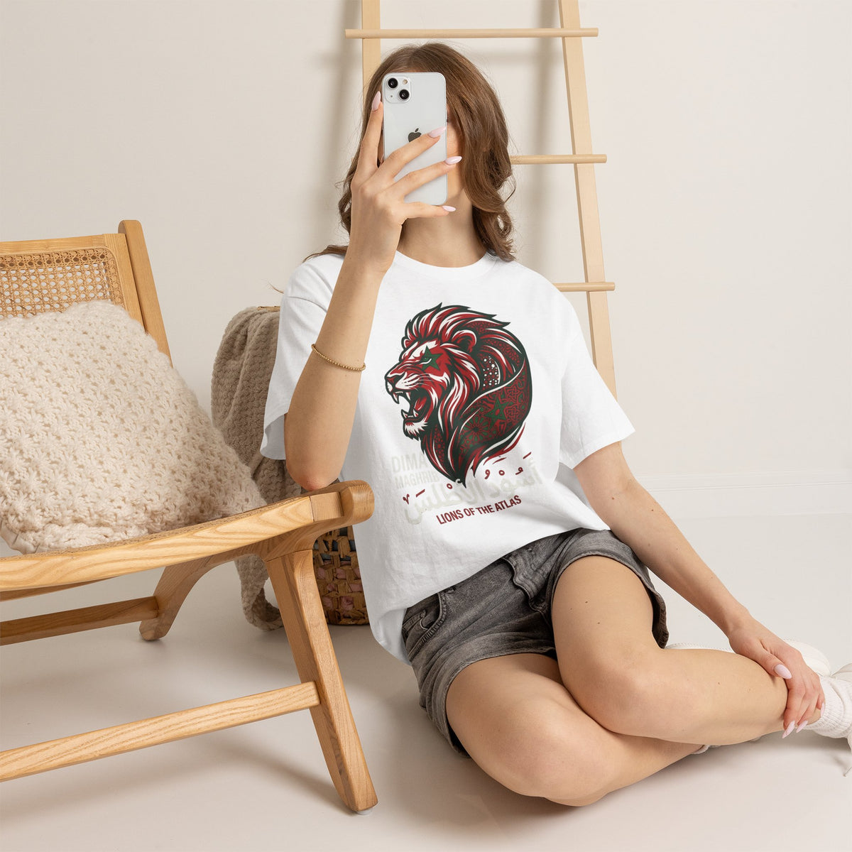 Marokkko Dima Maghrib Löwe - Unisex T-Shirt