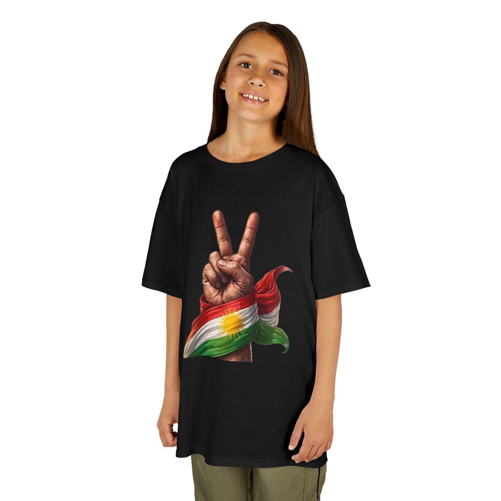 Kurdistan Peace Flagge Geschenkidee - Unisex Kinder & Jugendliche T-Shirt