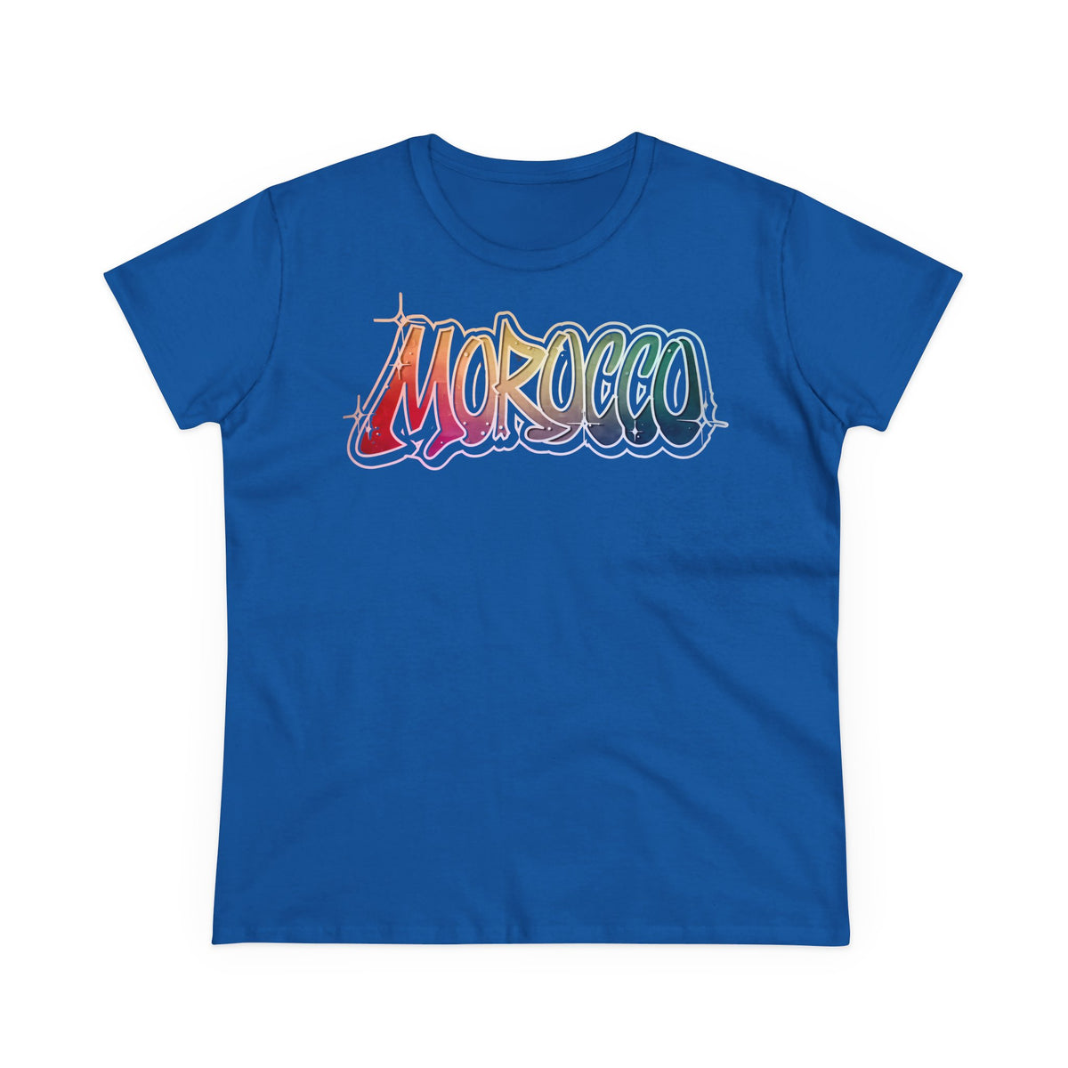 Escudo de Marruecos, bandera de Marruecos, orgullo, aficionada al fútbol y al deporte, idea de regalo - Camiseta para mujer