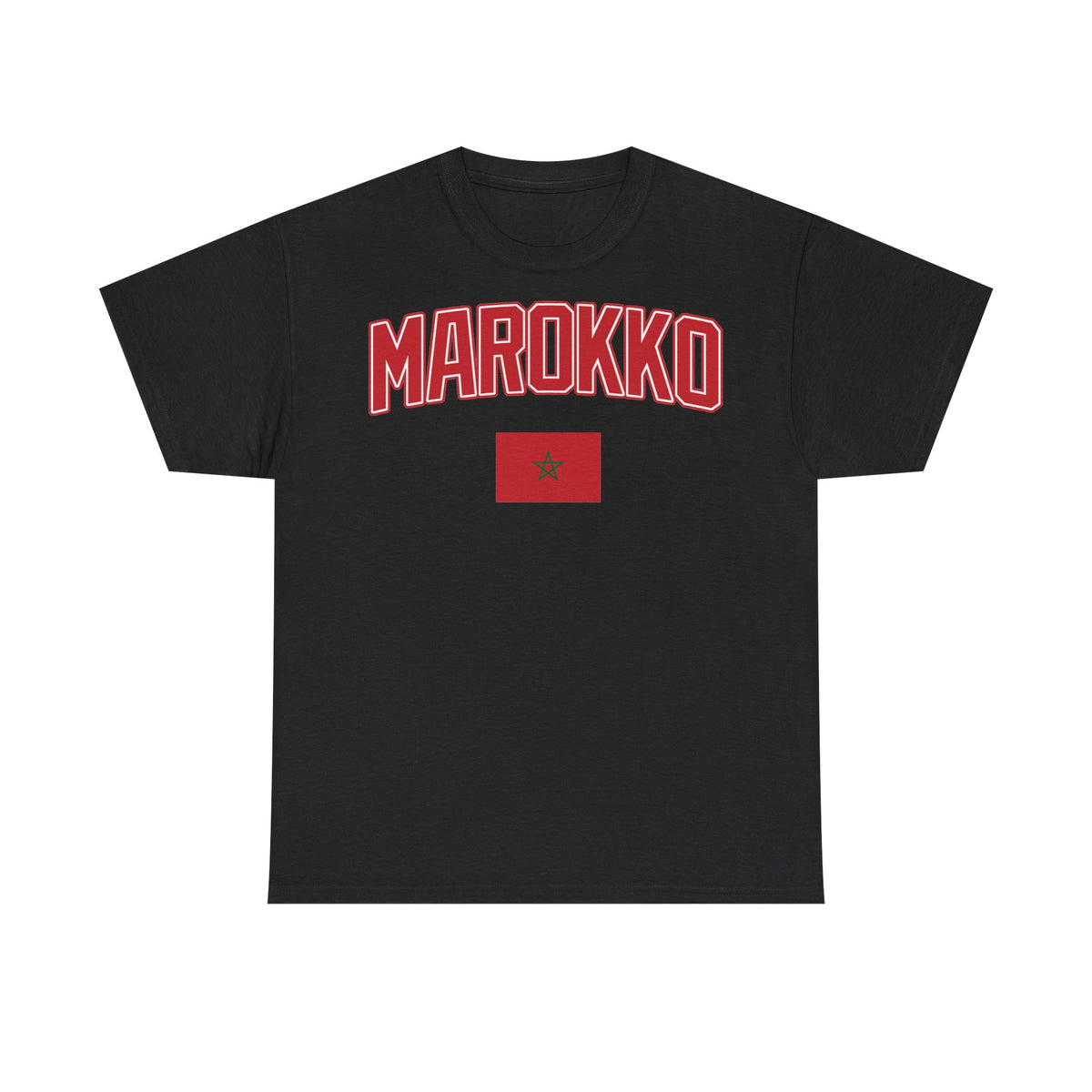 Marruecos Escudo Morocco Bandera Orgullo Fútbol Fan Deporte FIdea de regalo - Camiseta unisex