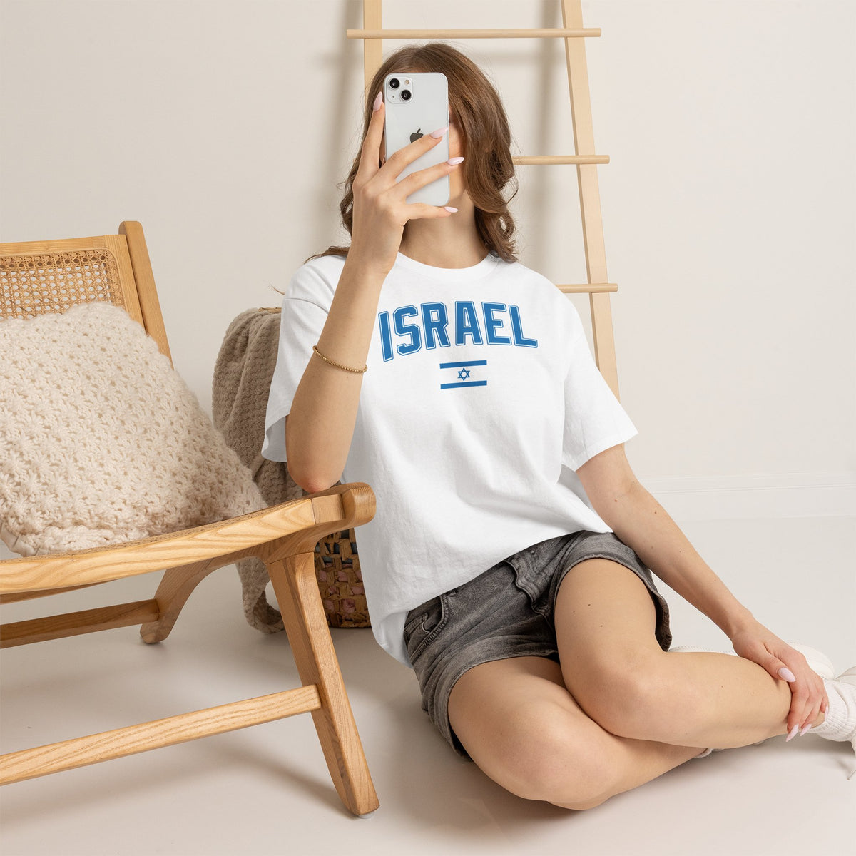 Israel Wappen Flagge Fan Geschenkidee Fashion - Unisex T-Shirt