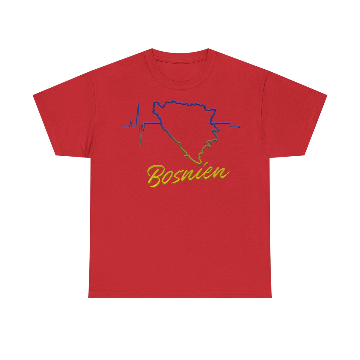 Bosnia escudo bandera orgullo patria aficionado al fútbol idea de regalo - Camiseta unisex