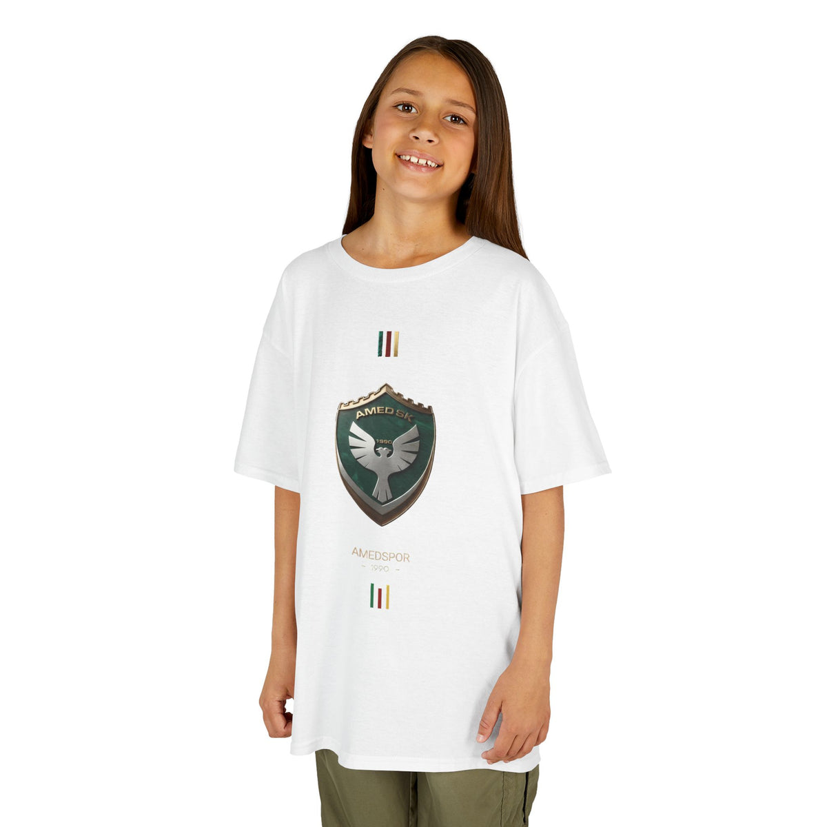 Amedspor SK 1990 Edel Wappen Flagge Sport Fan - Unisex Kinder & Jugendliche T-Shirt