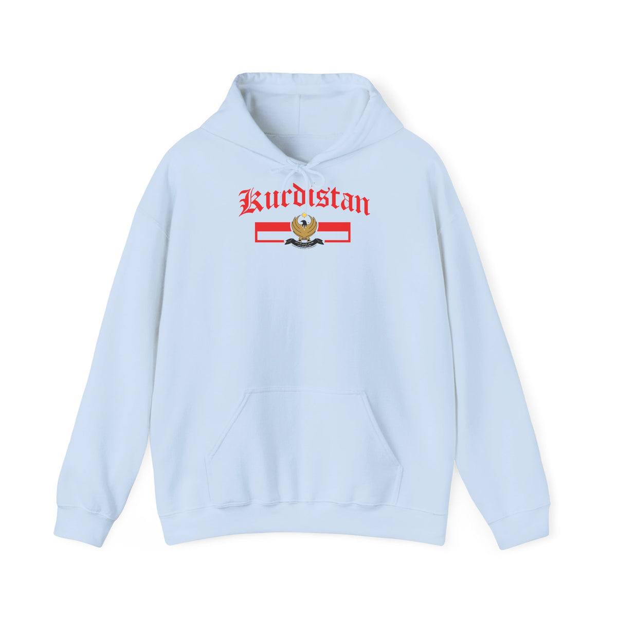 Kurdistan patria orgoglio stemma bandiera sport calcio regalo per tifosi - felpa con cappuccio unisex