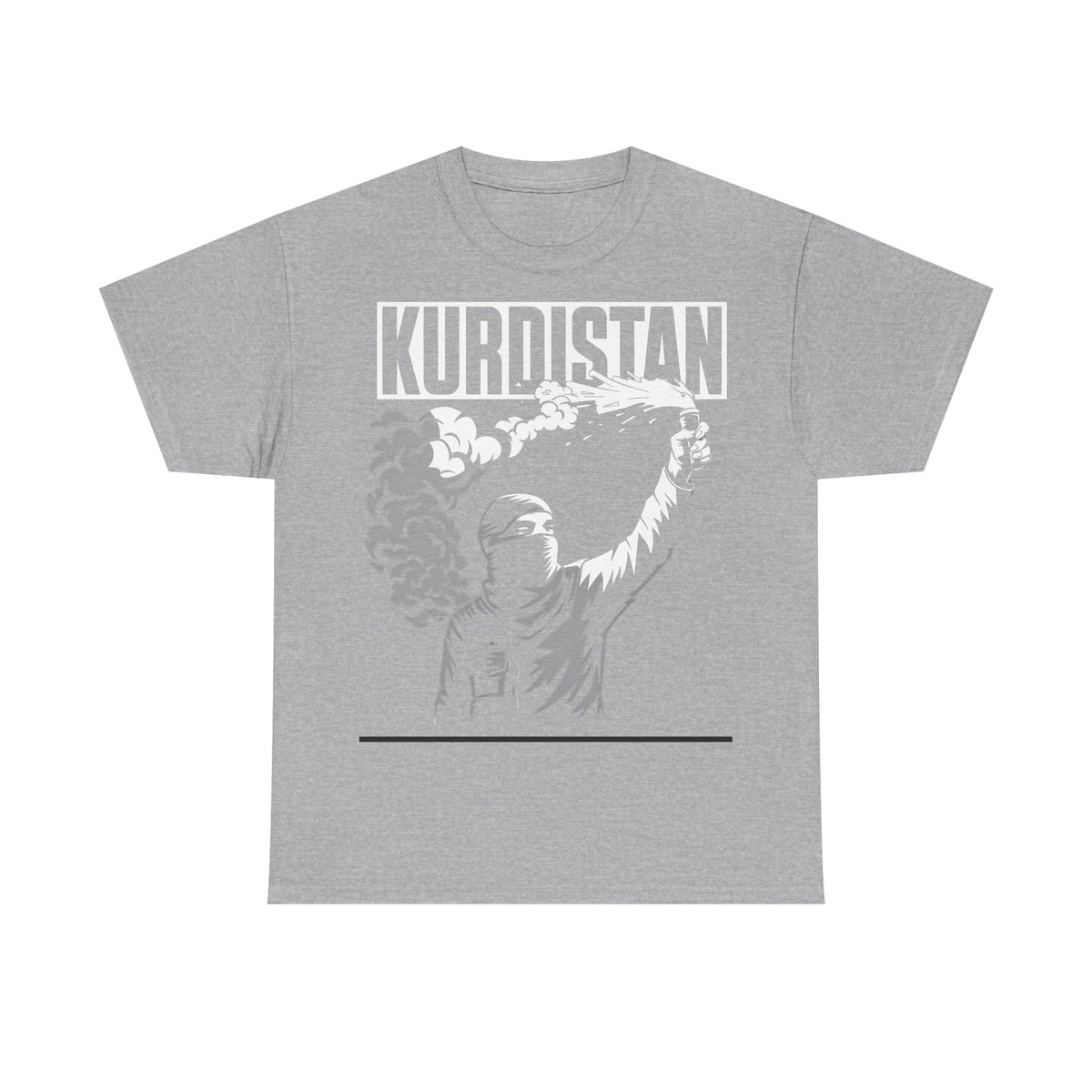 Camiseta unisex con escudo, bandera y regalo para los aficionados del Kurdistán: Azadi, patria