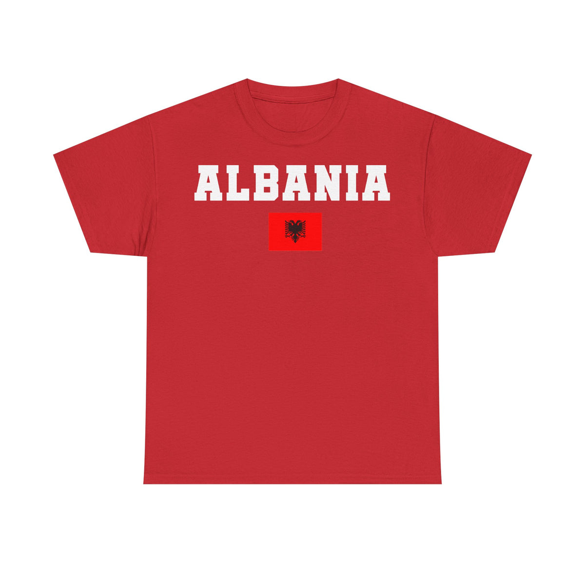 Camiseta unisex de Albania, escudo albanés, bandera, águila, fútbol, aficionado, deporte