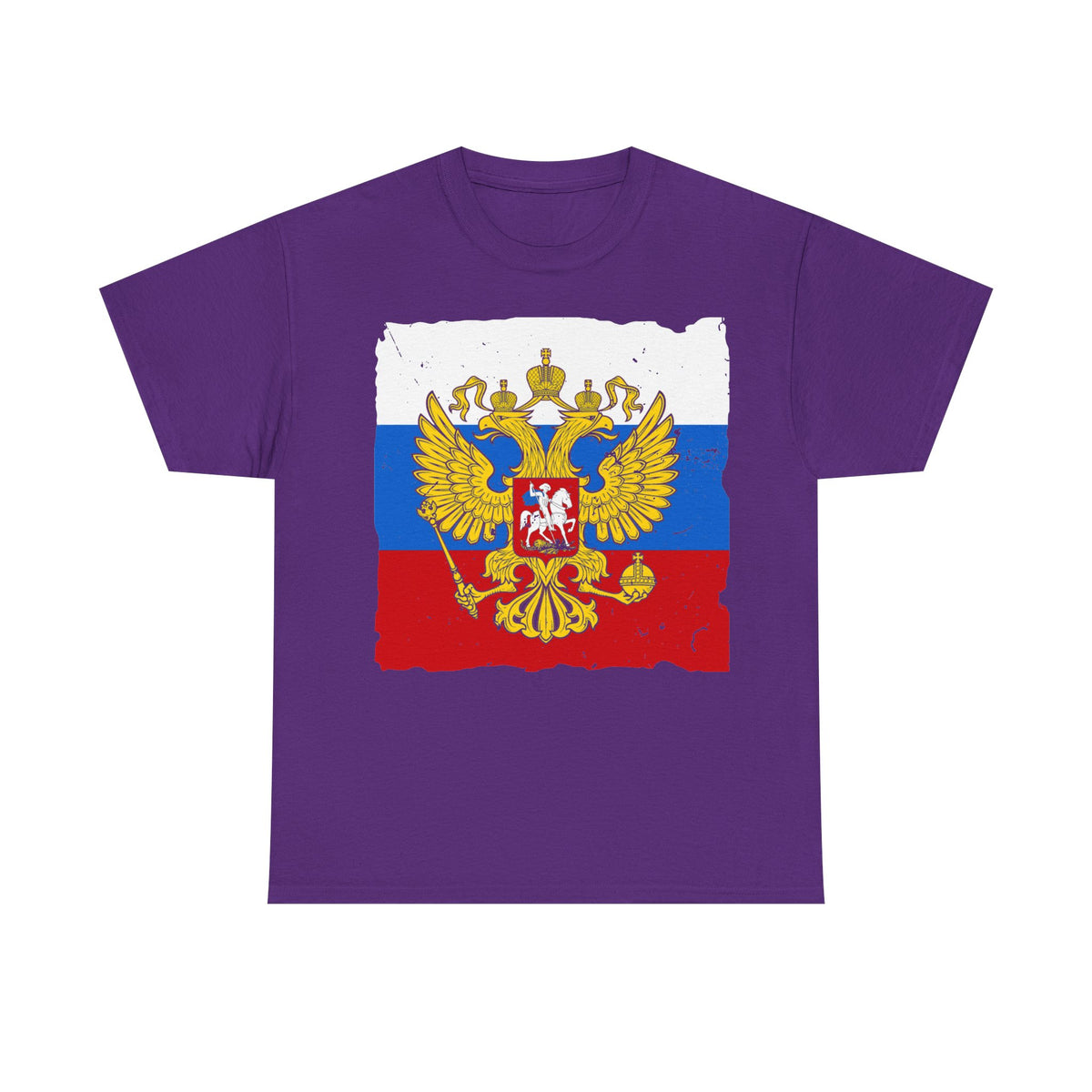 Rusia Rusia Moscú águila bandera escudo regalo deporte aficionado moda - Camiseta unisex