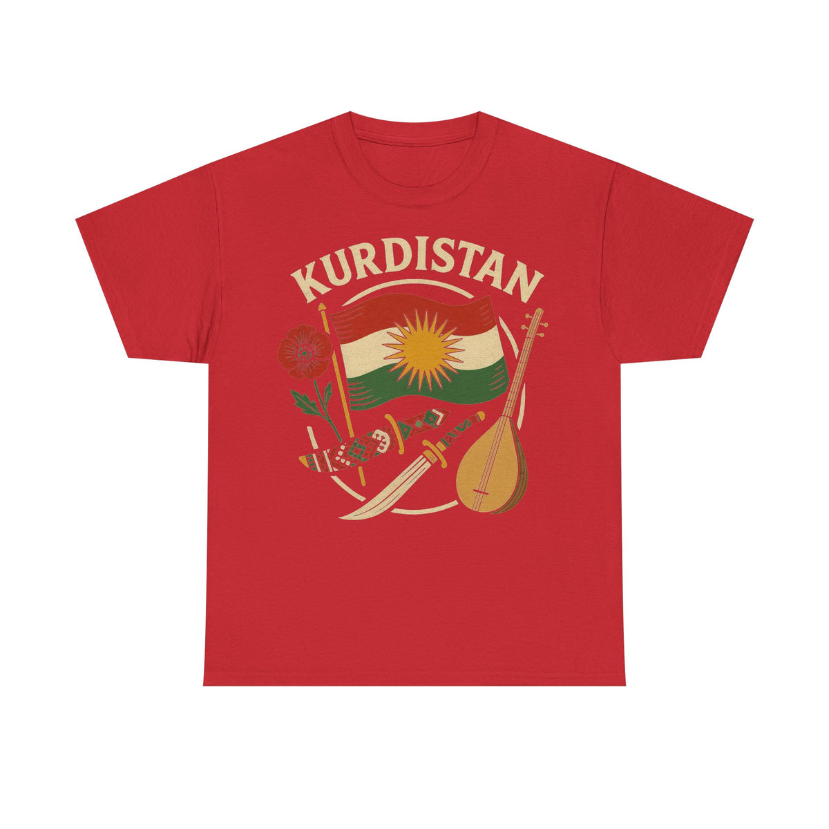 Kurdistan Heimat Flagge Azadi Newroz - Unisex T-shirt