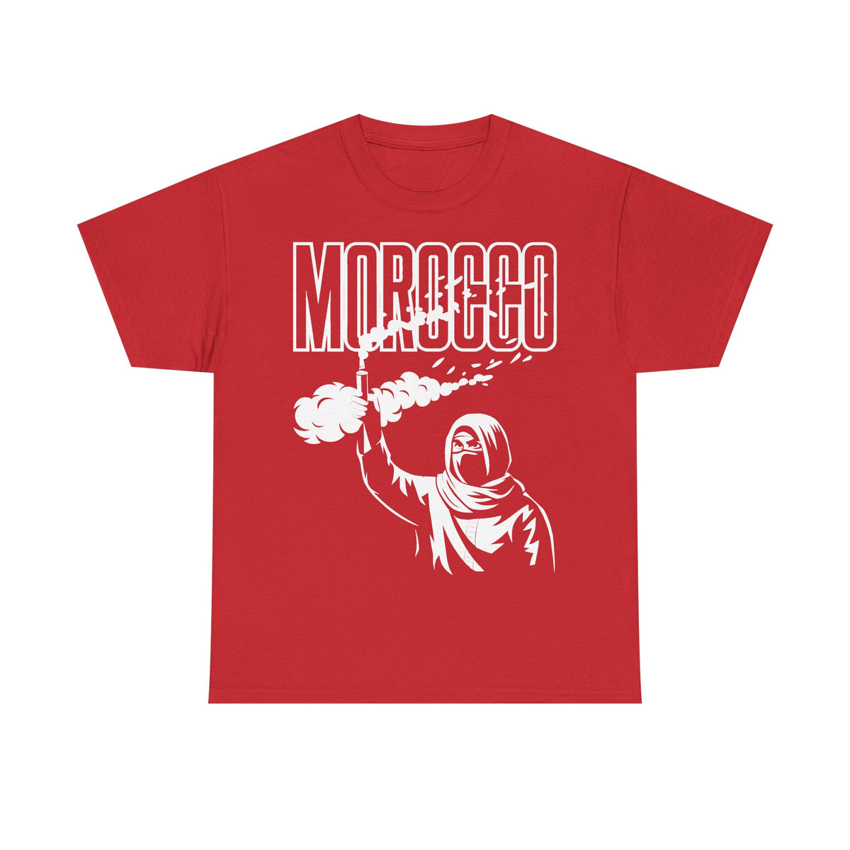 Escudo de hooligan de Marruecos Bandera de Marruecos Fútbol Aficionado Deporte Idea de regalo - Camiseta unisex