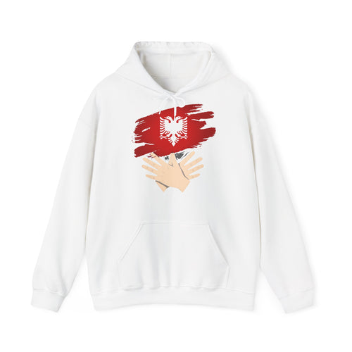 Albania Handmove Flagge Adler Geschenkidee - Unisex Hoodie