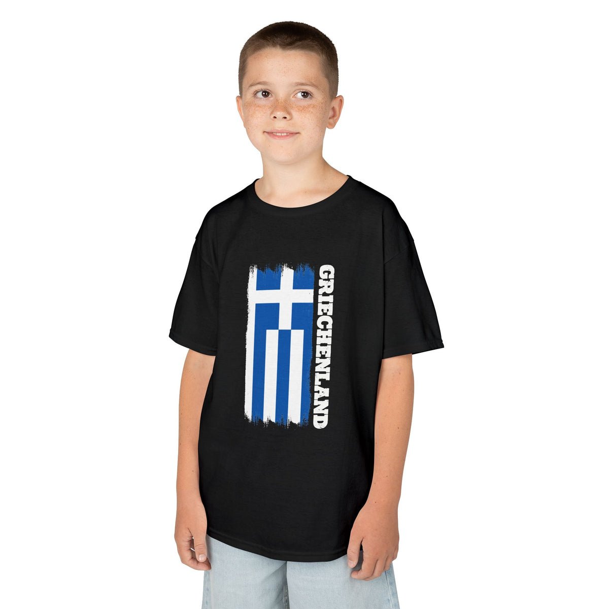 Greece Griechenland Flagge Wappen Heimat Fußball Sport Fan Geschenkidee - Für Kinder & Jugendliche Unisex T-Shirt