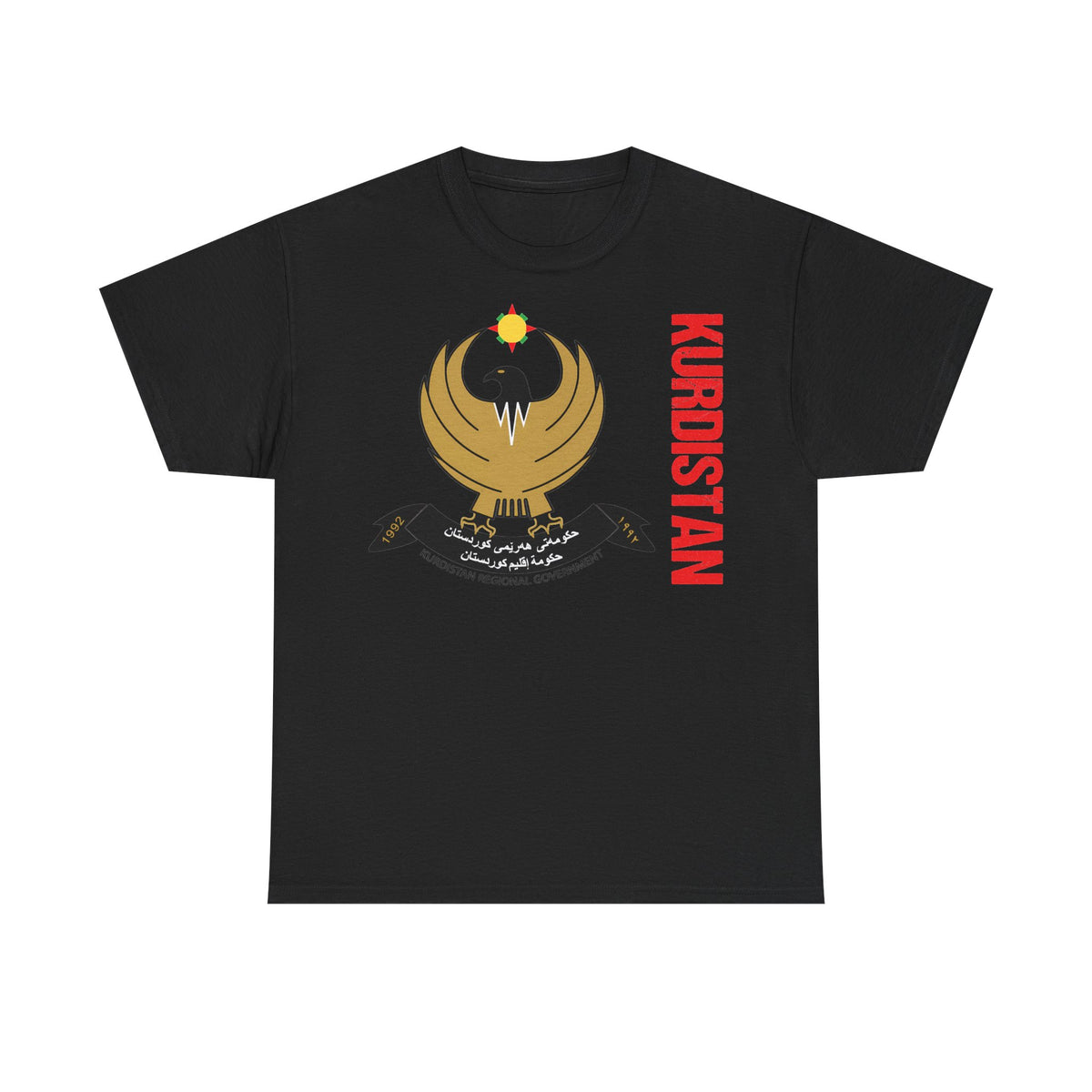 Kurdistán Azadi Escudo Bandera Patria Newroz Regalo - Camiseta unisex