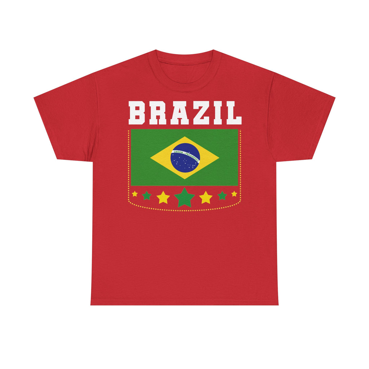 Brazil Brasilien Wappen Flagge Sport Fan Fußball Geschenkidee - Unisex T-Shirt