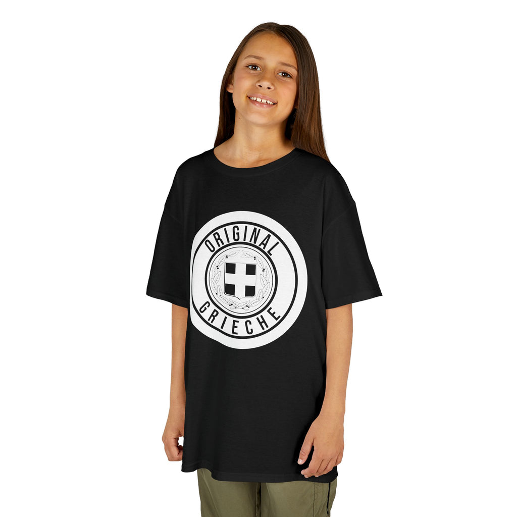 Greece Griechenland Flagge Wappen Heimat Fußball Sport Fan Geschenkidee - Für Kinder & Jugendliche Unisex T-Shirt