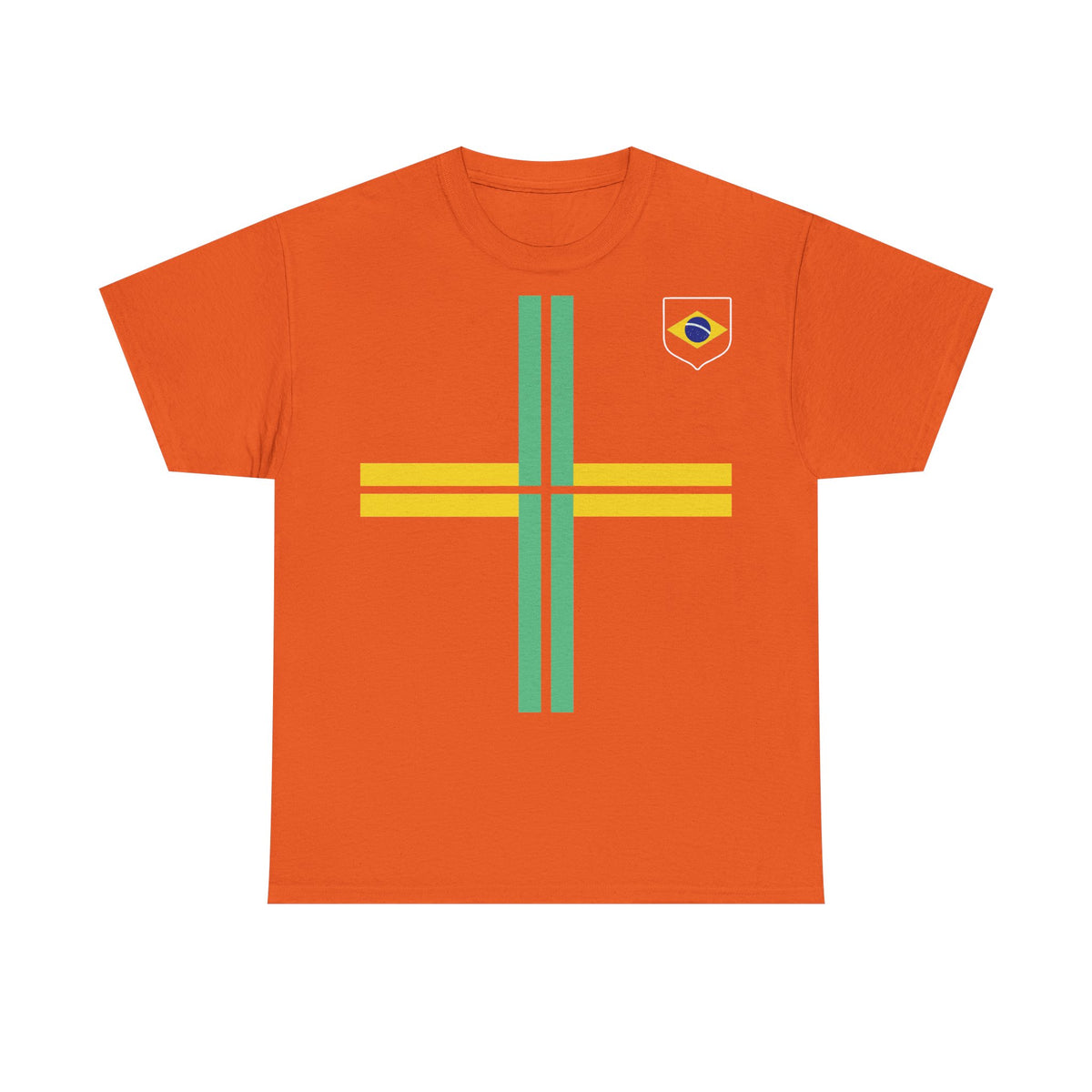 Brazil Brasilien Wappen Flagge Sport Fan Fußball Geschenkidee - Unisex T-Shirt