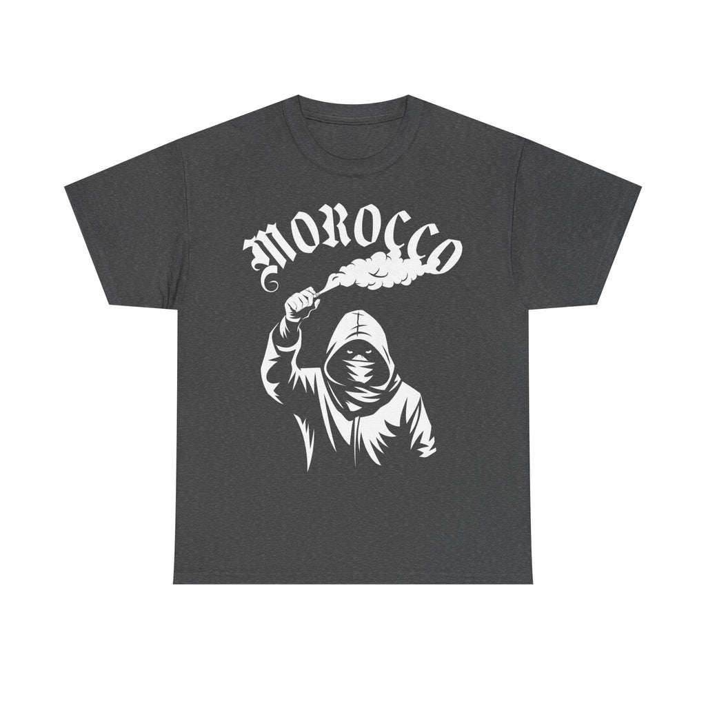 Marokko Hooligan Wappen Morocco Flagge Fußball Fan Sport FGeschenkidee - Unisex T-Shirt