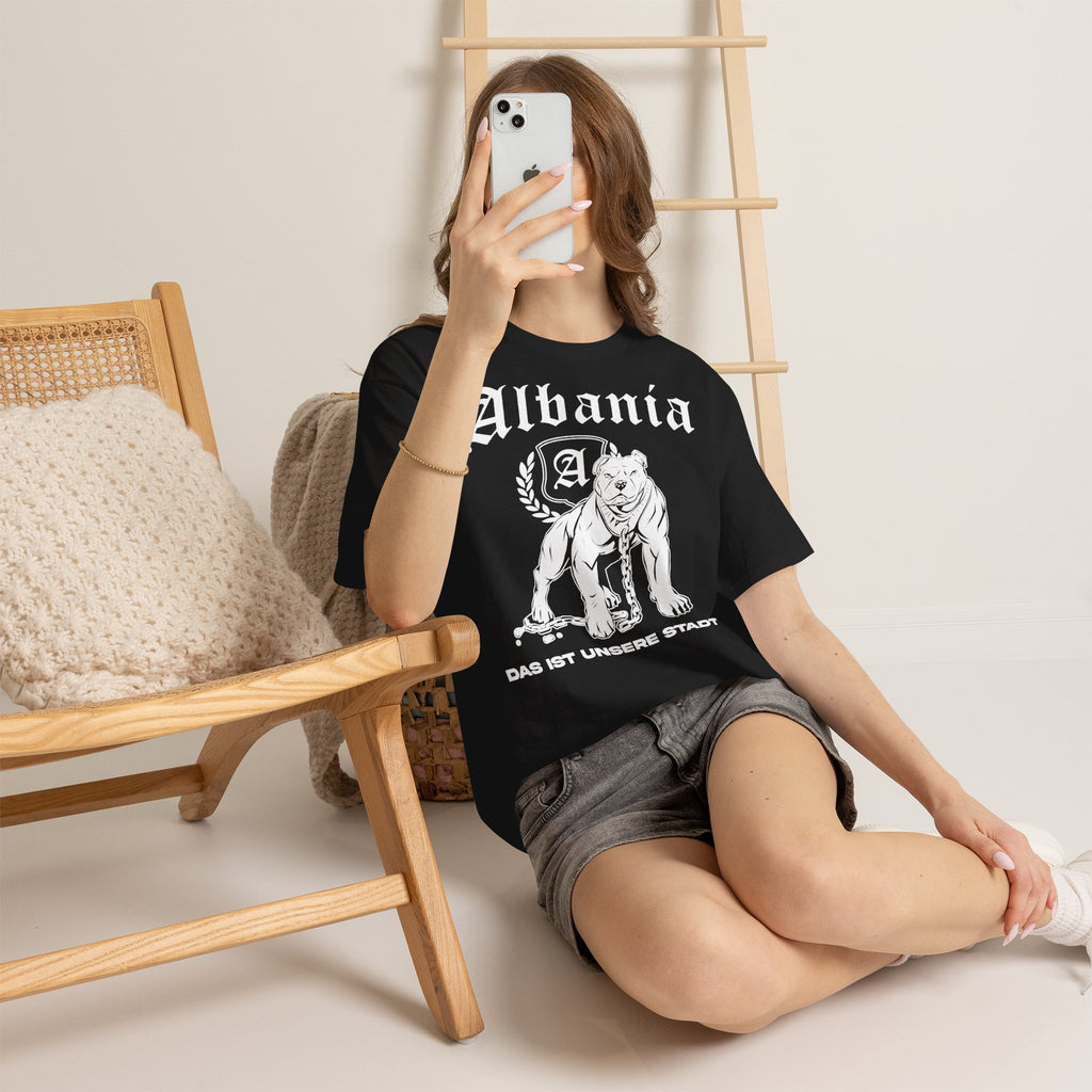 Albania Wappen Shqiptar Flagge Adler Fußball Fan Sport Unisex T Shirt